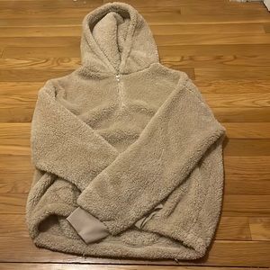 Girls Cropped Fur Sweater